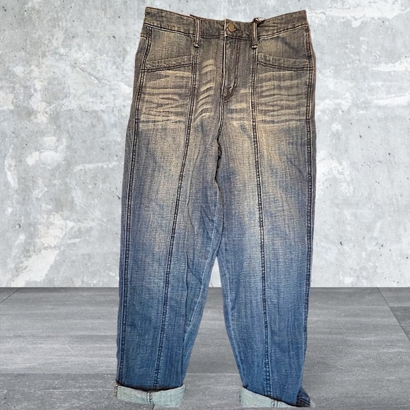 Women’s Frayed Denim Jeans distressed/whiskered sizes 32  Color Rainfall - Picture 3 of 7